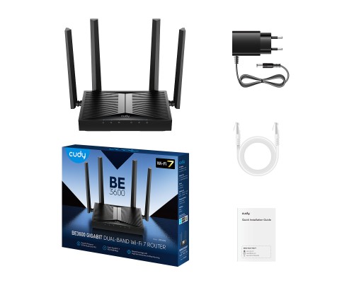 Cudy WR3600 BE3600 Gigabit Wi-Fi 7 Mesh Router
