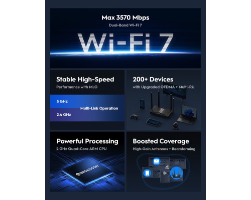 Cudy WR3600 BE3600 Gigabit Wi-Fi 7 Mesh Router