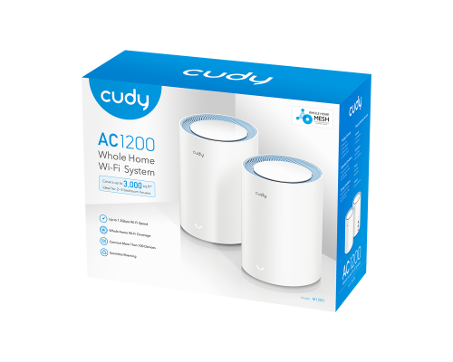 Cudy M1200 (1-Pack) AC1200 Wi-Fi Mesh Solution