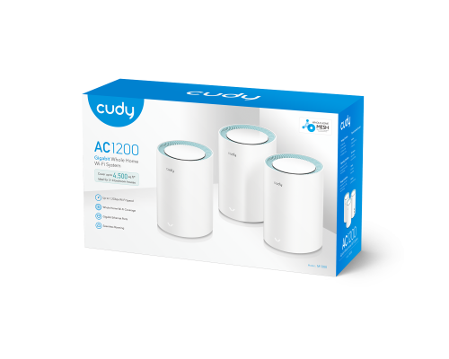 Cudy M1300 (2-Pack) AC1200 Wi-Fi Gigabit Mesh Solution