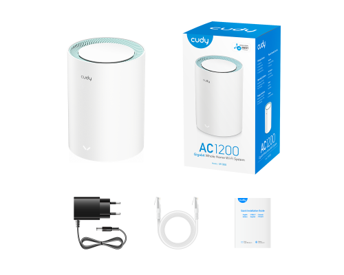 Cudy M1300 (2-Pack) AC1200 Wi-Fi Gigabit Mesh Solution