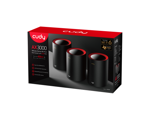 Cudy M3000 (2-Pack) AX3000 Wi-Fi 6 Mesh  2.5G Solution