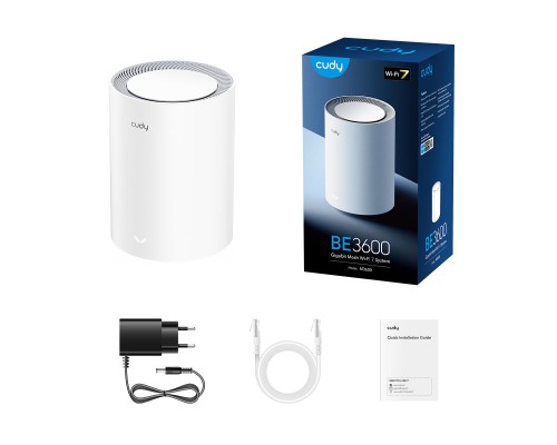 Cudy M3600 (1-Pack) BE3600 Wi-Fi 7 Mesh Solution
