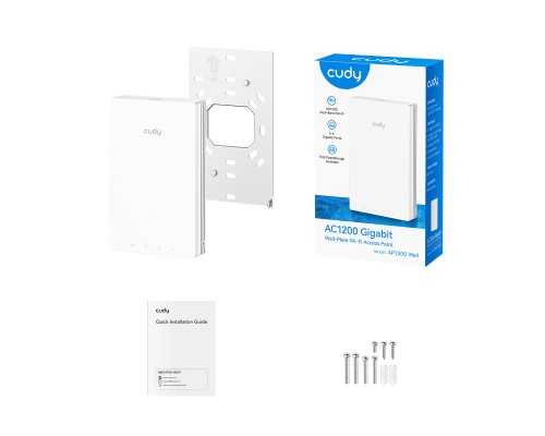 Cudy AP1300 Wall AC1200 Gigabit Wall-Plate Access Point