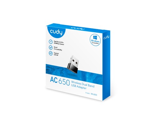 Cudy WU650 AC650 Wi-Fi Nano USB Adapter