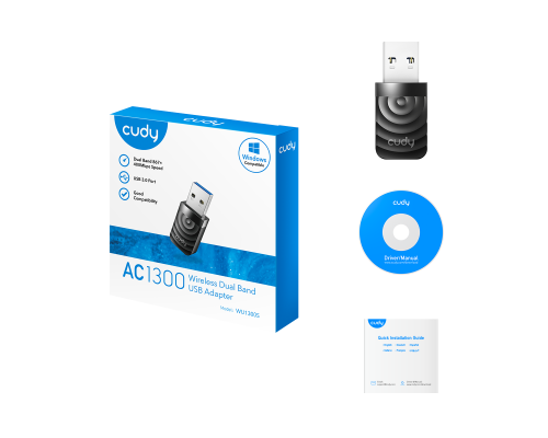 Cudy WU1300S AC1300 Wi-Fi USB 3.0 Adapter