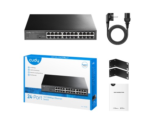 Cudy FS1024 24-Port 10/100 Mbps Metal Switch