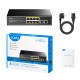 Cudy FS1010PG 8-Port 10/100M PoE+ Switch with 2 Gigabit Uplink Ports 120W
