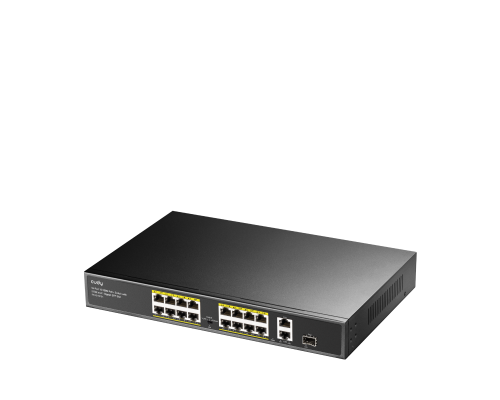 Cudy FS1018PS1 16-Port 10/100M PoE+ Switch with 2 Gigabit Uplink and 1 SFP Port  200W