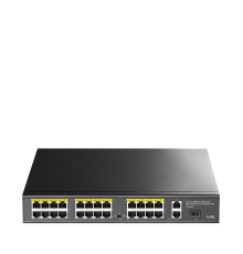 Cudy FS1026PS1 24-Port 10/100M PoE+ Switch with 2 Gigabit Port+ 1SFP 300W
