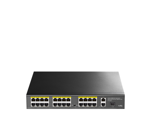 Cudy FS1026PS1 24-Port 10/100M PoE+ Switch with 2 Gigabit Port+ 1SFP 300W