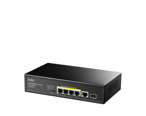 Cudy GS1005PTS1 5-Port Gigabit PoE+ Switch with 1 SFP Port 120W