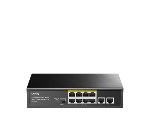 Cudy GS1010P 8-Port Gigabit PoE+ Switch with 2 Gigabit Uplink Ports 120W