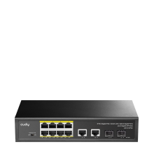 Cudy GS1010PS2 8-Port Gigabit PoE+ Switch with 2 Gigabit Uplink ports and 2 Gigabit SFP slot 120W