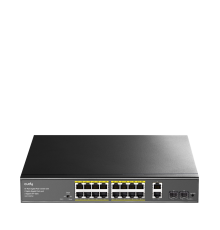 Cudy GS1018PS2 16-Port Gigabit PoE+ Switch with 2 Uplink Gigabit Ports and 2 Gigabit SFP Slots 200W