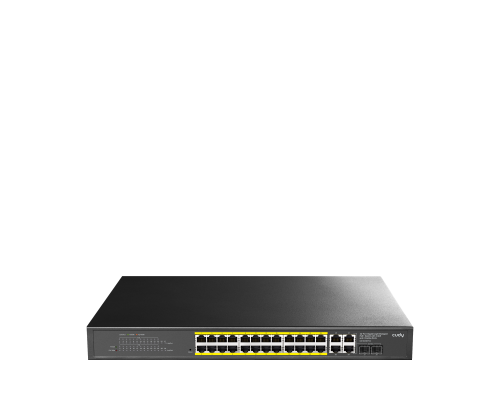 Cudy GS1028EPS2 24-Port Gigabit Light Managed PoE+ Switch with 2 SFP 300W