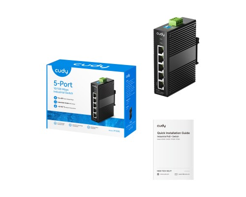 Cudy IF1005 5-Port 10/100M Industrial Switch