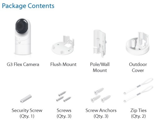 Ubiquiti UniFi Video Camera G3 FLEX (5-pack)